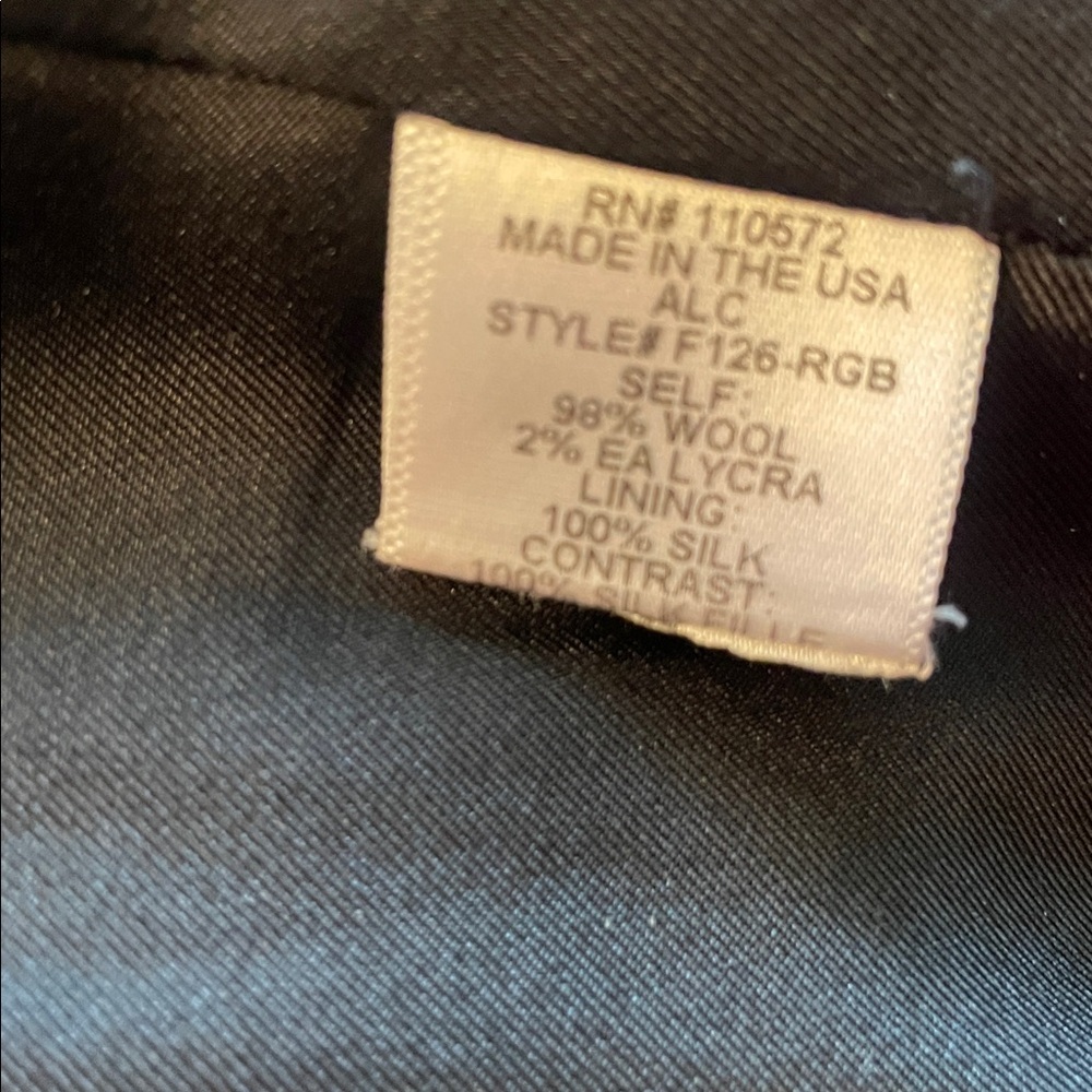 A.L.C. Black Tailored Jacket - Picture 4 of 4